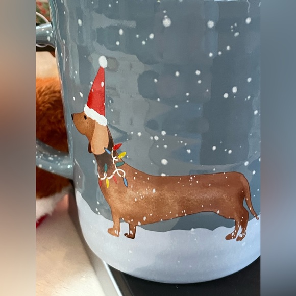 DACHSHUND CHRISTMAS MUG COMPLETE WITH DACHSHUND PLUSH TOY NWT - Picture 6 of 8